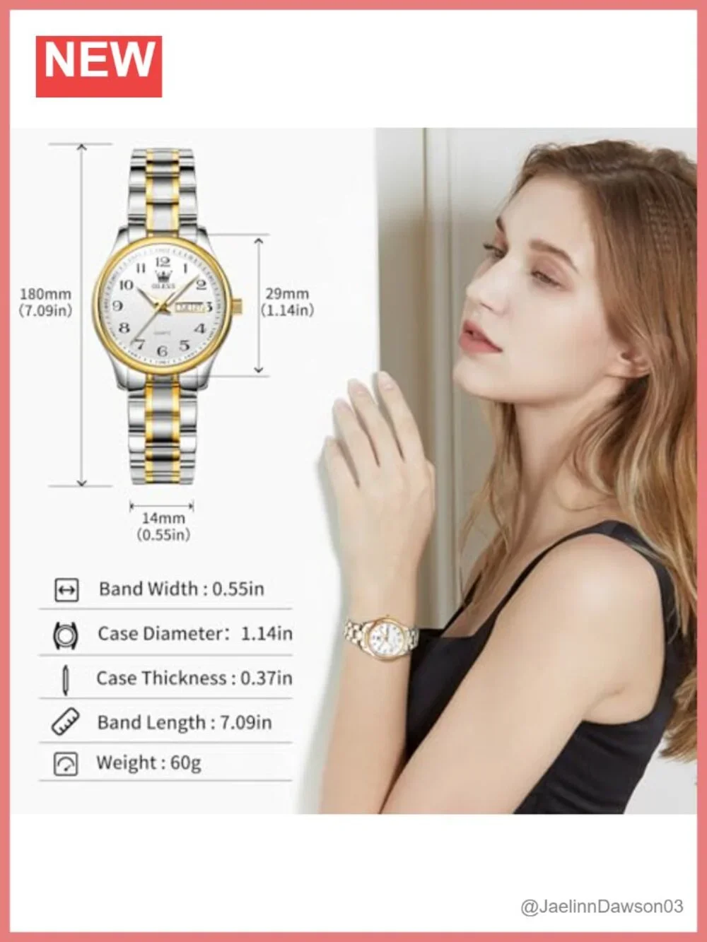 Women's Quartz Wrist Watch Stainless Steel Water Resistant Luminous